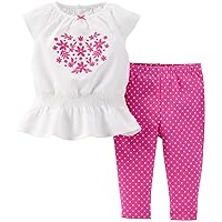Carter's Baby Girls' 2 Piece Pant Set (Baby) - Purple - 9 Months