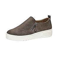 CUSHIONAIRE Women's Nissa Casual Zipper Slip on with +Memory Foam & Wide Widths Available