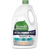 Seventh Generation Ultra Power Plus Natural Auto Dish Gel, Fresh Scent, 65 Ounce (Pack of 6)
