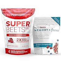 humanN SuperBeets Heart & Mind Bundle, Heart Chews and Memory + Focus Chews