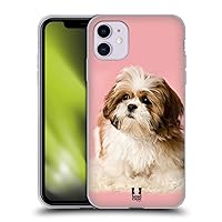 Head Case Designs Shih Tzu Puppy Popular Dog Breeds Soft Gel Case and Matching Wallpaper Compatible with Apple iPhone 11