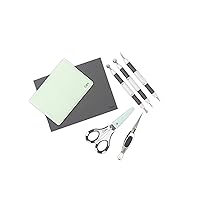 Sizzix Paper Sculpting Kit , Scrapbooking, Cardmaking, Papercraft & Home Décor Accessories, 10 Piece Set, Multi Color, One Size, Plastic & Metal, Grey
