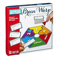 Parker Brothers Brain Wrap Trivia Game - First to 5 Questions Wins The Wrap - Age 10+ (2+ Players)