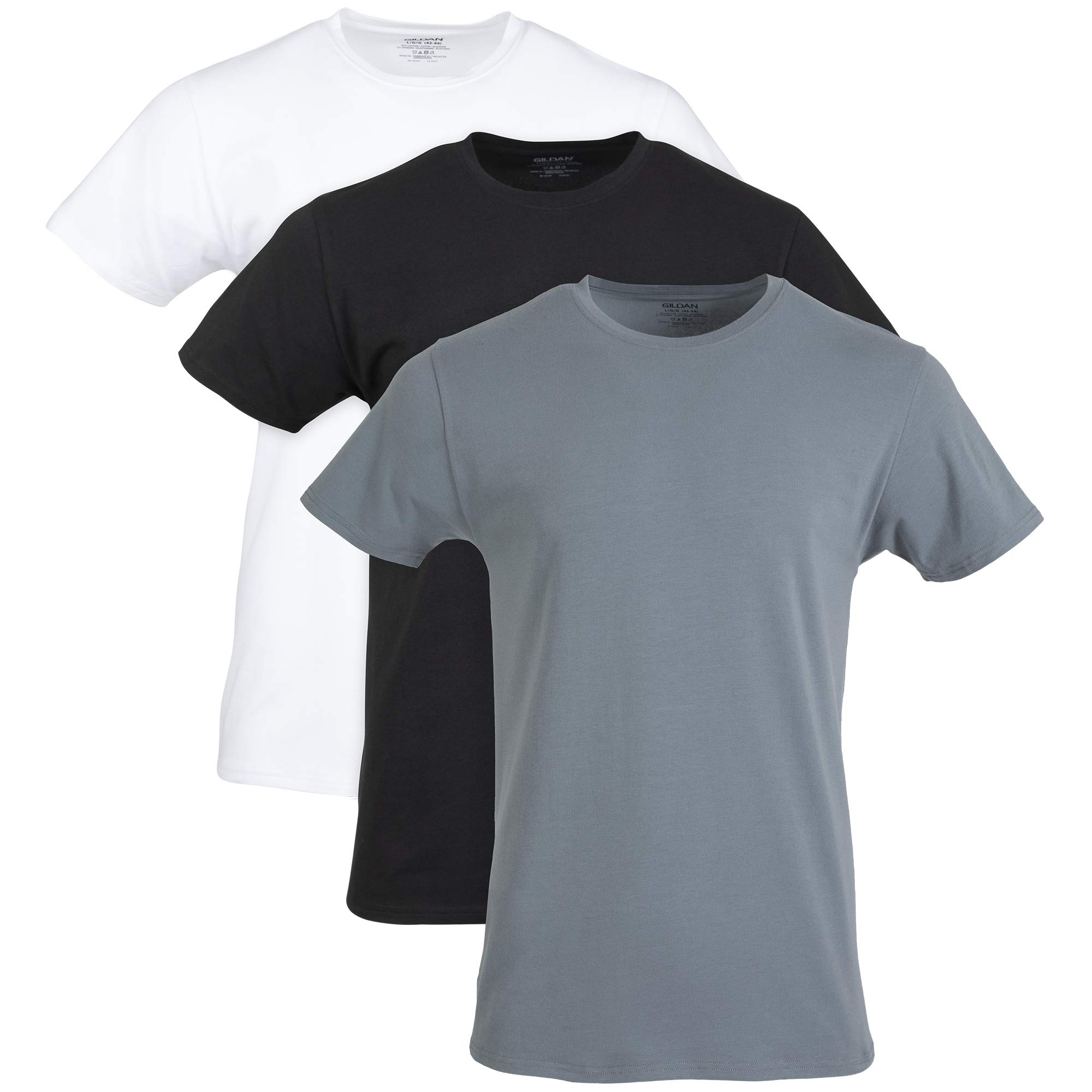 Gildan Men's Cotton Stretch T-Shirts, Multipack