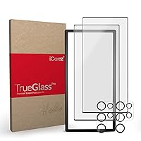 Tempered Glass Screen Protector for Samsung Galaxy S24 Ultra 6.8 inches [2 + 2 Pack ] Case Friendly Alignment Frame Easy to Apply Fingerprint Compatible
