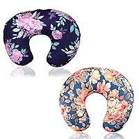 TANOFAR Nursing Pillow Covers 2 Pack, Breastfeeding Pillow Slipcover for Baby Girls, Breathable & Washable