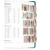 Laminated Bible Tabs for Women & Men - Large Print Tabs for Study Bibles, Boho Theme for Easy Navigation and Quick Reference - Easy-to-Read and Apply Tabs for All Ages