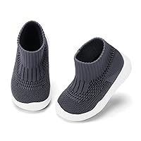 Engtoy Baby Sock Shoes Baby Walking Shoes Infant Non-Slip Breathable Slippers with Soft Rubber Sole Baby Boys Girls Slip On Sneakers