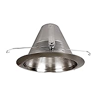 Lighting 6 inch Nickel Wet Location Rated Cone Baffle Trim, Fits 6 inch Housings (17550ANKWL)