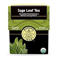 Buddha Teas Sage Leaf Tea, 18 Count (Pack of 6)