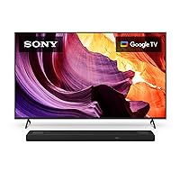 Sony 55 Inch 4K Ultra HD TV X80K Series: LED Smart Google TV with Dolby Vision HDR KD55X80K- 2022 Model w/HT-A5000 5.1.2ch Dolby Atmos Sound Bar Surround Sound Home Theater with DTS