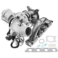 K03 Turbo Turbocharger Kit with Gasket and Wastegate Actuator - Replaces 06H145702S, 06H145702L - Compatible with Audi A4, A4 Quattro, A5, A5 Quattro, A6, A6 Quattro, allroad, Q5, 2.0L, TFSI