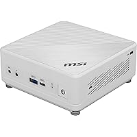MSI Cubi 5 Mini PC: Intel Core i7-10510U, 16GB DDR4 (2x8GB) 2666MHz, 512GB SSD, WiFi 6, Bluetooth 5.1, USB Type-C, Dual Display, Energy Efficient, White, Windows 11 Pro: 10M-667US