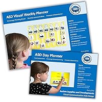 Executive Function Visual Schedules for Kids Bundle - Improves Organisational Skills - Durable Plastic, Easy-clean (English)