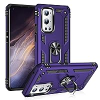 for Oneplus 9 Pro Case, [6FT Military Grade Drop Protection] Heavy Duty Shockproof Anti-Fall Anti-Scratch,Finger Ring Holder Phone Case ​for Oneplus 9 Pro 5G Case (Purple