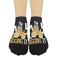 I'm 4 And Digging It Crew Socks Casual Sock For Women's