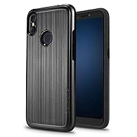 Slim Case Compatible with BLU R2 Plus 2019-6.2” HD (R0210WW) Shockproof Absorption Anti Scratch Rugged High Impact Hybrid Protector Case (Black)