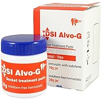 Alvo-G Socket Treatment Paste Non Iodoform | 20g Bottle | Hemostatic | Thick Consistency | Anesthetic | Antiseptic | Dry Socket Treatment And Post Extraction Dressing
