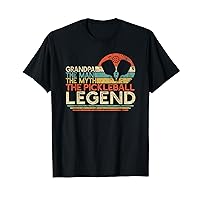 Vintage Pickleball Grandpa The Man The Myth The Legend T-Shirt