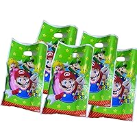Mario Theme Gift Bags Party Favors Bags And Candy Bags For Kids Birthday Mario With Super Bro Video Game Party（30Pcs）