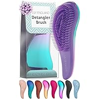 Detangler Brush for Thick Hair, Curly, Straight & Natural Hair - Gentle Detangling Hair Brush for Women, Kids & Toddlers with Flexible Bristles - Hairbrush for Wet & Dry Hair, Ombre