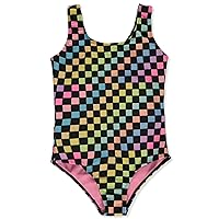 RMLA Girls' 1-Piece Checker Swimsuit