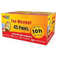 Toe Warmers - Up to 10 Hours of Heat, Easily Apply with Adhesive - Ultra Thin, Easy, All Natural - Air Activated, Odorless Hot Toe Warmers - Sport Temp