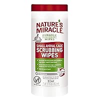 Nature's Miracle Small Animal Cage Scrubbing Wipes 30Ct