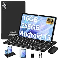 2023 Newest Tablet 11 inch Android 13 Tablets with Keyboard & mouse, 16GB RAM+256GB ROM+1TB Expand, 2 in 1 Tablet, Octa-Core,2k 2000x1200 FHD Display, 8600mAh, 13MP+5MP, 5G/2.4G Wi-Fi, Bluetooth-Black
