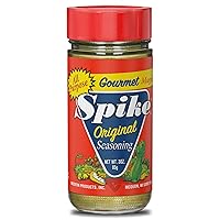 Spike Seasoning, Original Gourmet Magic Seasoning Salt Blend - Seasonings and Spices for Cooking, Popcorn Seasoning, All-Purpose Seasoning for More Flavorful, Healthy Meals, 3 Oz