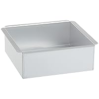 Ateco 8 by 8 by 3-Inch Professional Square Pan Baking Supply, 8 x 8 inch, Silver
