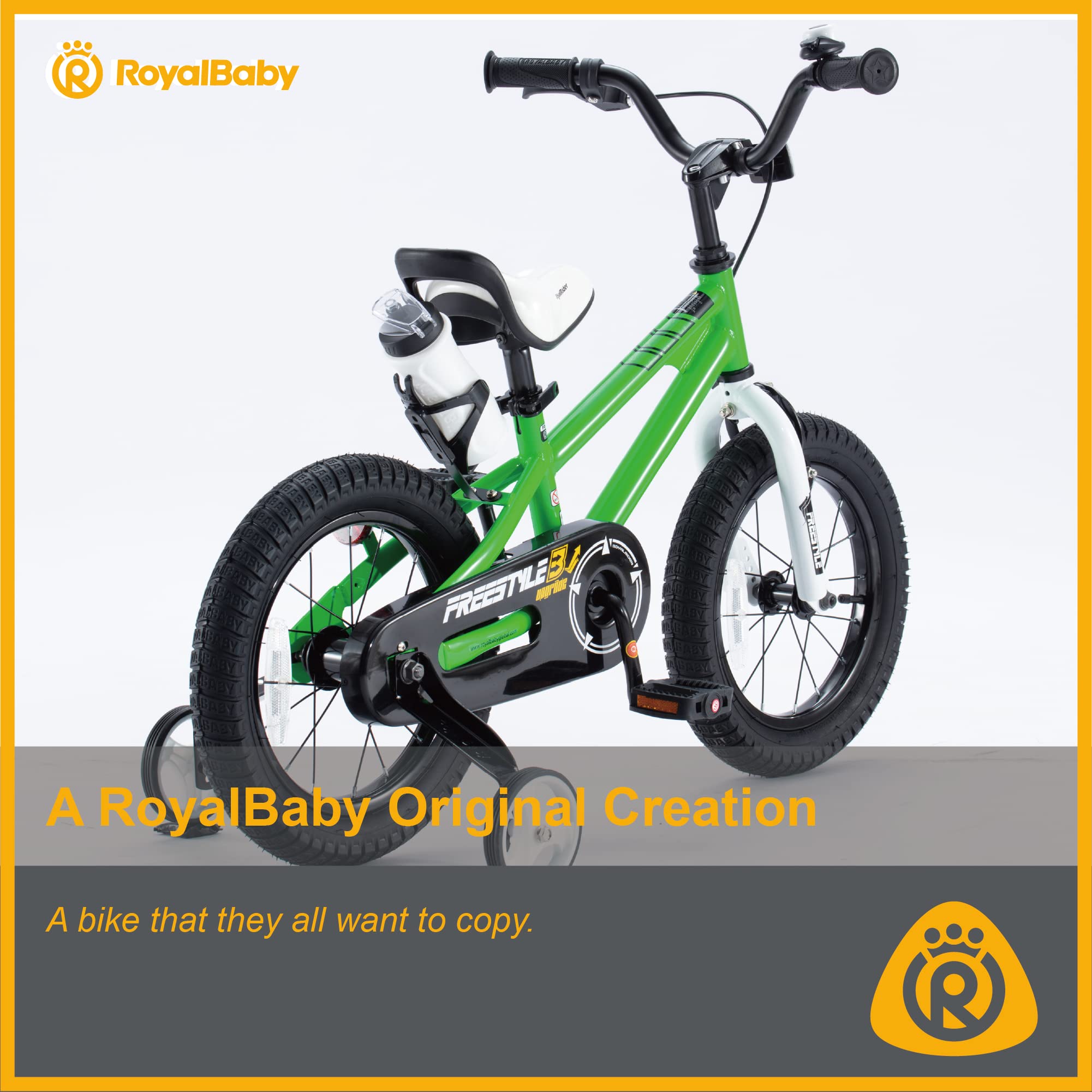 Royalbaby Freestyle Kids Bike 12 14 16 18 20 Inch Bicycle for Boys Girls Ages 3-12 Years, Multiple Color Options