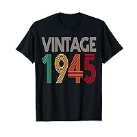 78th Birthday Men Women Vintage 1945 Retro 78 Years Old T-Shirt