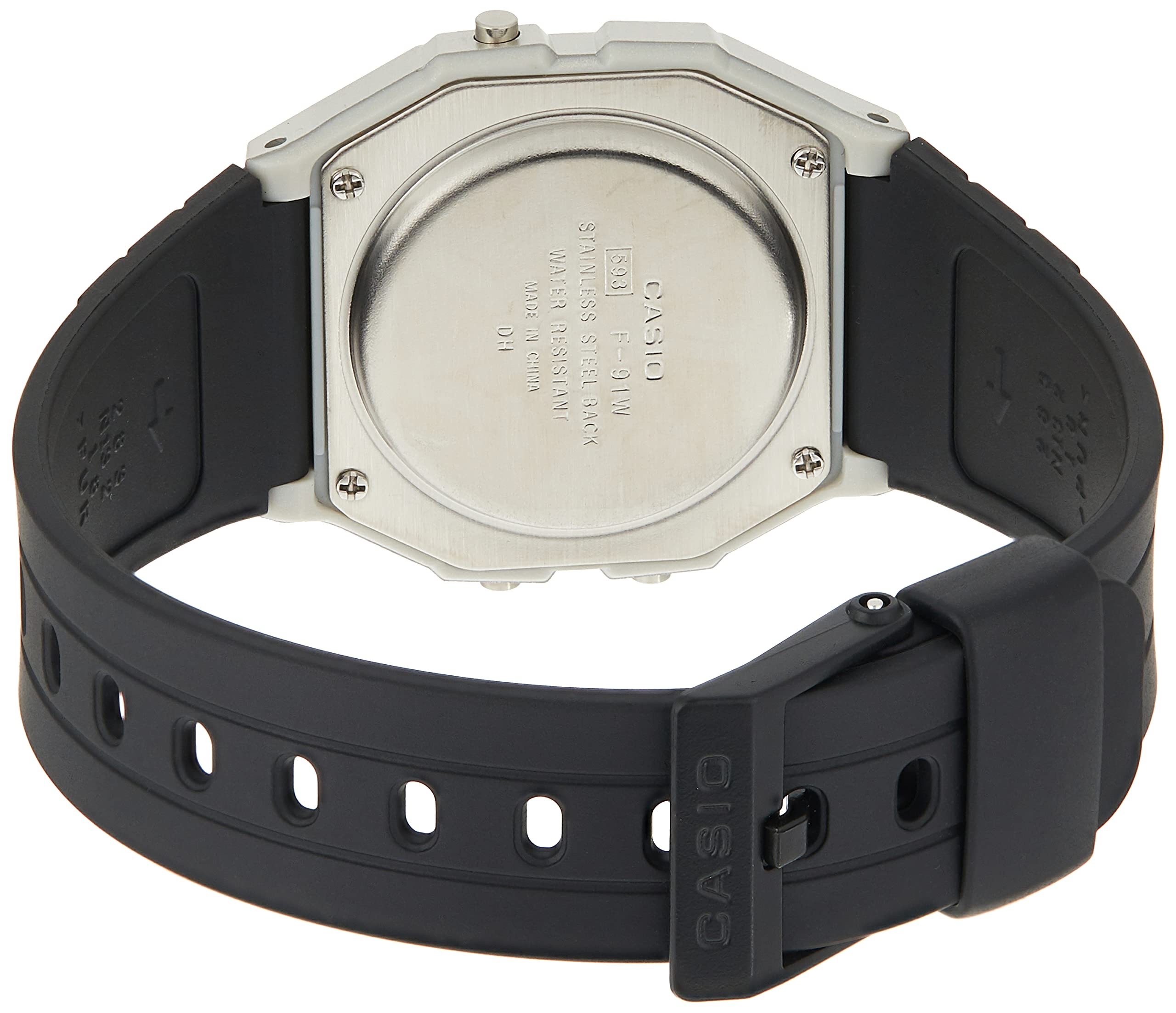 Casio Men's Classic F91WM-7A Silver Silicone Quartz Fashion Watch