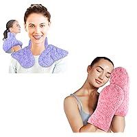 REVIX Microwave Heating Pad for Neck and Shoulders Back Pain Relief, and Microwavable Therapy Mittens Relief for Hands Arthritis Soreness Stiff Joints and Trigger Finger