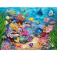 Ravensburger Tropical Reef Life 750 Piece Large Format Jigsaw Puzzle for Adults - 17458 - Every Piece is Unique, Softclick Technology Means Pieces Fit Together Perfectly, Multicolor, 31 x 24