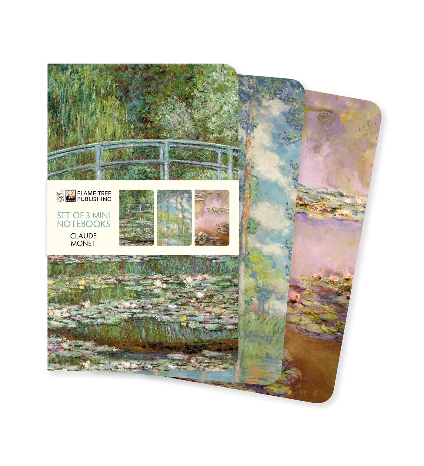 Claude Monet Set of 3 Mini Notebooks (Mini Notebook Collections)