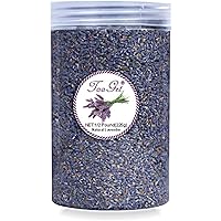 TooGet Culinary Dried Lavender Buds, 100% Raw Highland Grow Lavender Flowers, Ultra Blue Premium Grade Lavender with Food Grade PET Plastic Bottle (8 OZ)
