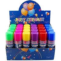 48 Pack Wholesale Lot: Party Crazy String Streamer Spray Cans Wholesale Lot