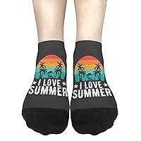 I Love Summer Womens Cotton Socks Cotton Socks For Women's