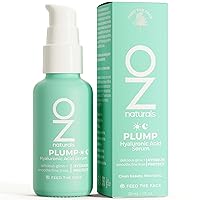 PLUMP: Hyaluronic Serum - Anti-Aging Plumping Serum for Fine Lines and Dehydrated Skin with Organic Aloe + Rosehips for Intense Moisture - Daily Skincare Routine | 1oz