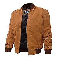 Suede Jacket Men - Black/Brown Leather Bomber Jackets For Men
