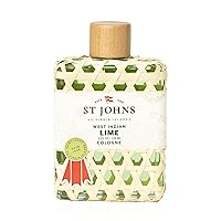 St. John West Indian Lime Cologne for Men. 4 Oz Splash. Fresh Lime Cologne with Vetiver Oil Fragrance Company
