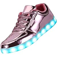 USB Adult Light Up Shoes Rechargeable Flashing Low Top LED Shoes Unisex Sports Dancing Sneakers
