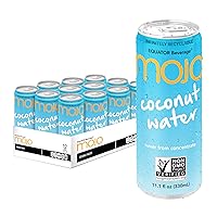 MOJO Coconut Water | Hydration & Sports | Electrolytes 1043 mg | Vitamin B & C | Super Hydration for Skin & Body | 11.1 Oz (Pack Of 12)