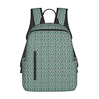 Border Collie Florals Print Simple And Lightweight Leisure Backpack, Men'S And Women'S Fashionable Travel Backpack