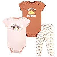 Hudson Baby Unisex Cotton Bodysuit and Pant Set