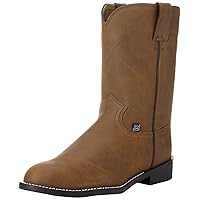 JUSTIN Boots Mens Temple Black Pull On Cowboy Boot