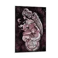 Dark Goddess Lilith Poster (5) Canvas Painting Posters and Prints Wall Art Pictures for Living Room Bedroom Decor 12x18inch(30x45cm) Frame-Style