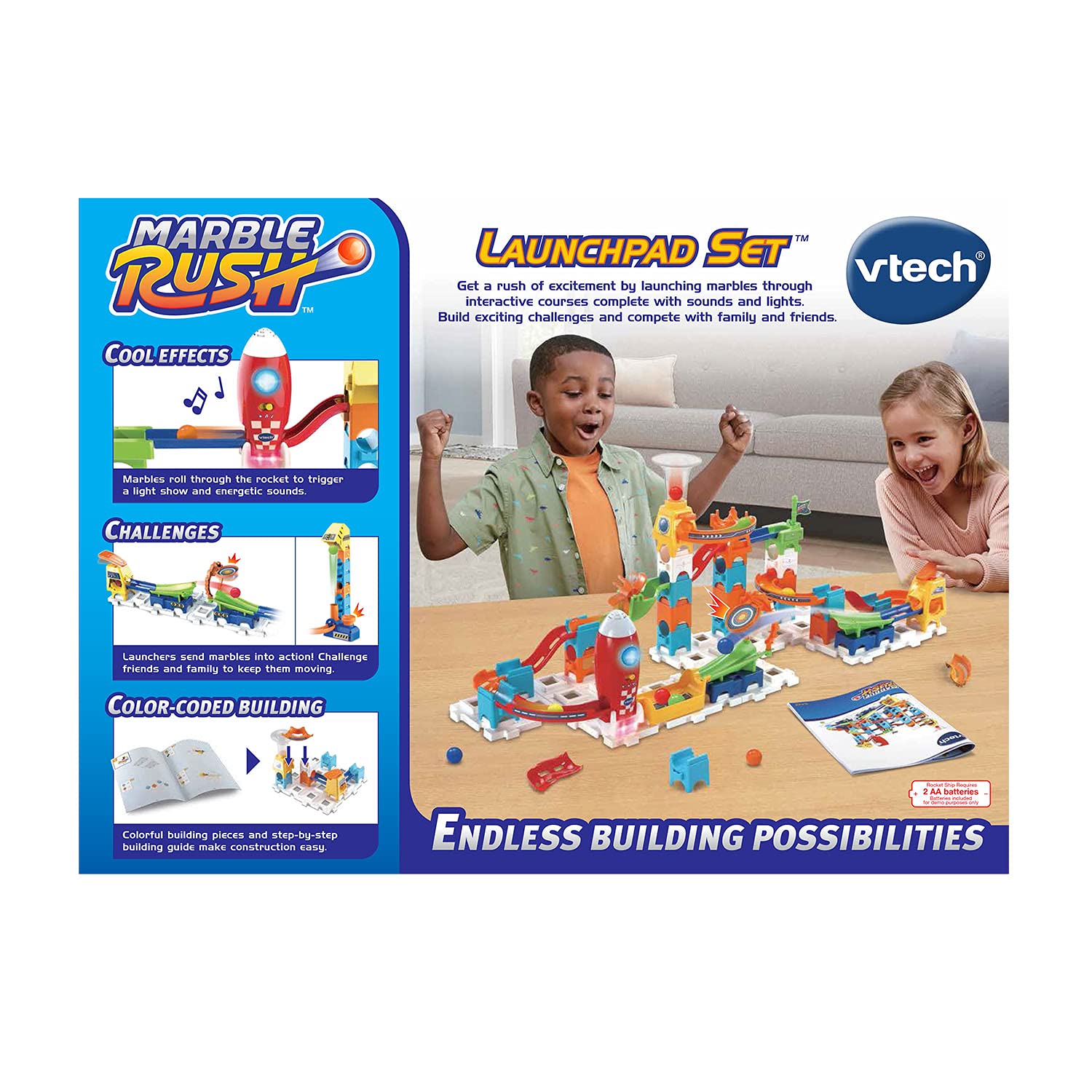 VTech Marble Rush Launchpad Set, Multicolor